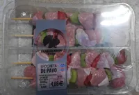 Brocheta de pavo