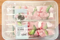 Brocheta de pavo