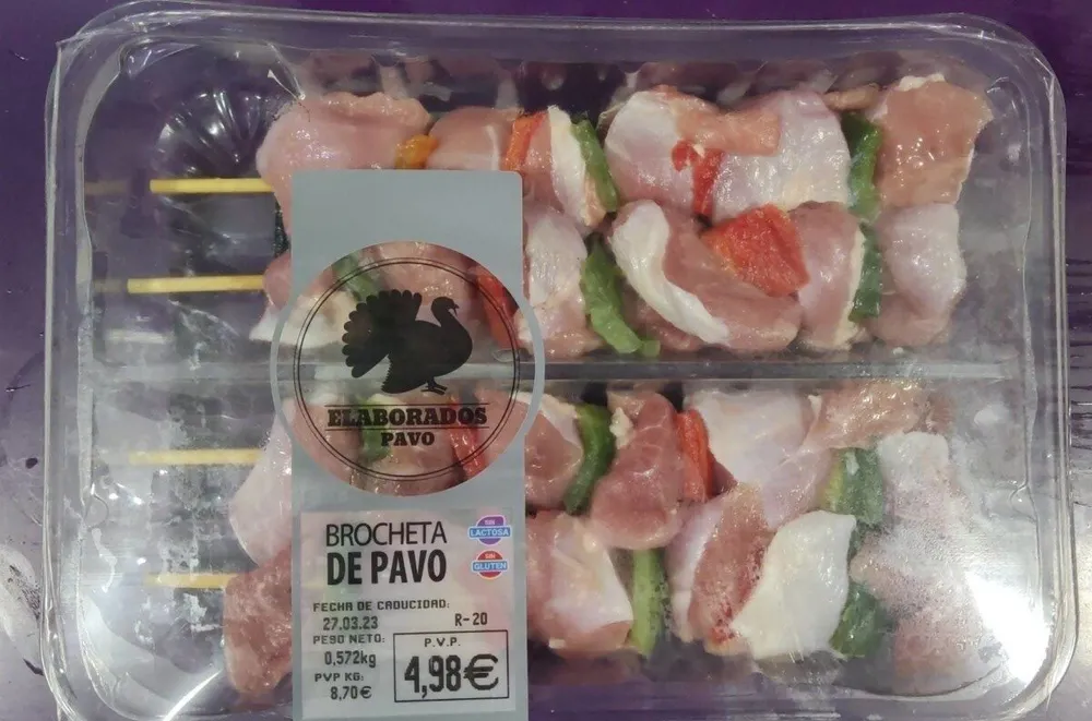 BROCHETA DE PAVO
