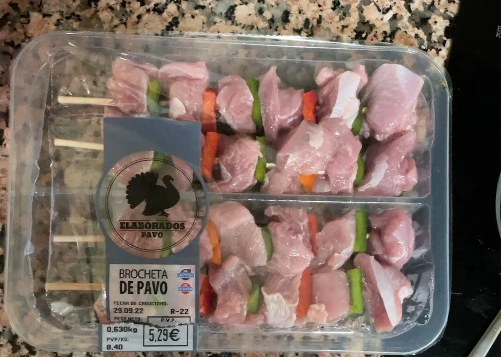 Brocheta de Pavo