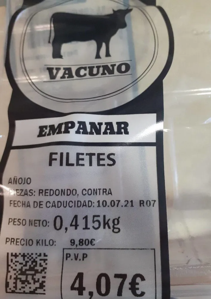 Filetes Vacuno Empanar
