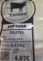 Filetes Vacuno Empanar