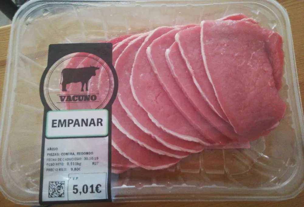 Vacuno empanar