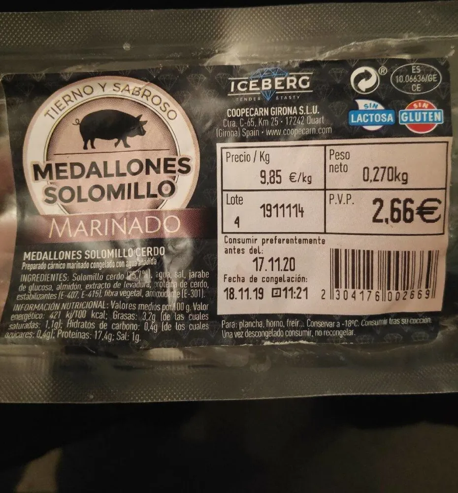 Medallones solomillo marinado