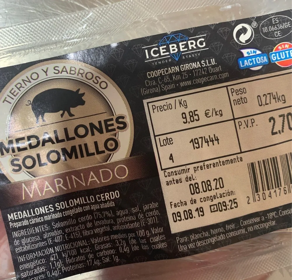 Medallones solomillo marinado