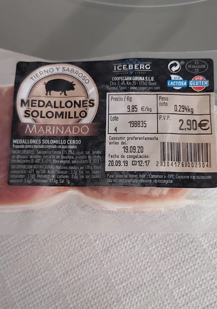 Medallones Solomillo