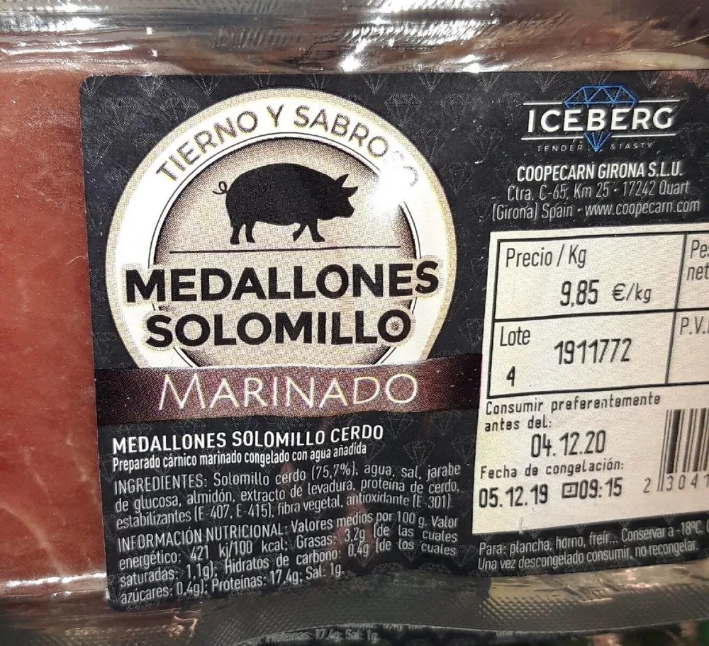 Medallones solomillo marinado