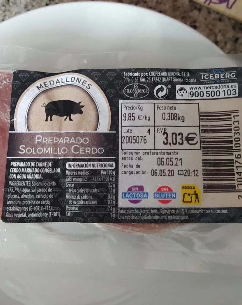 Preparado de solomillo iberico