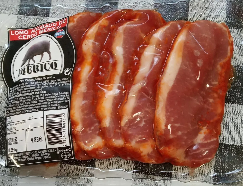 Lomo adobado de cerdo ibérico