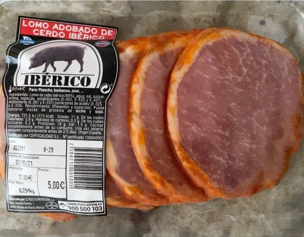 LOMO ADOBADO DE CERDO IBÉRICO