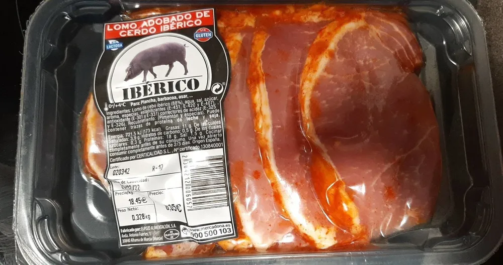 Lomo adobado de cerdo iberico