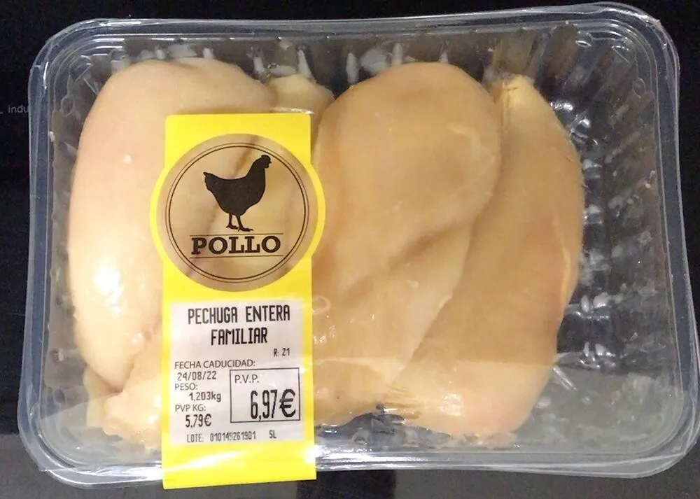 Pechuga de pollo entera familiar