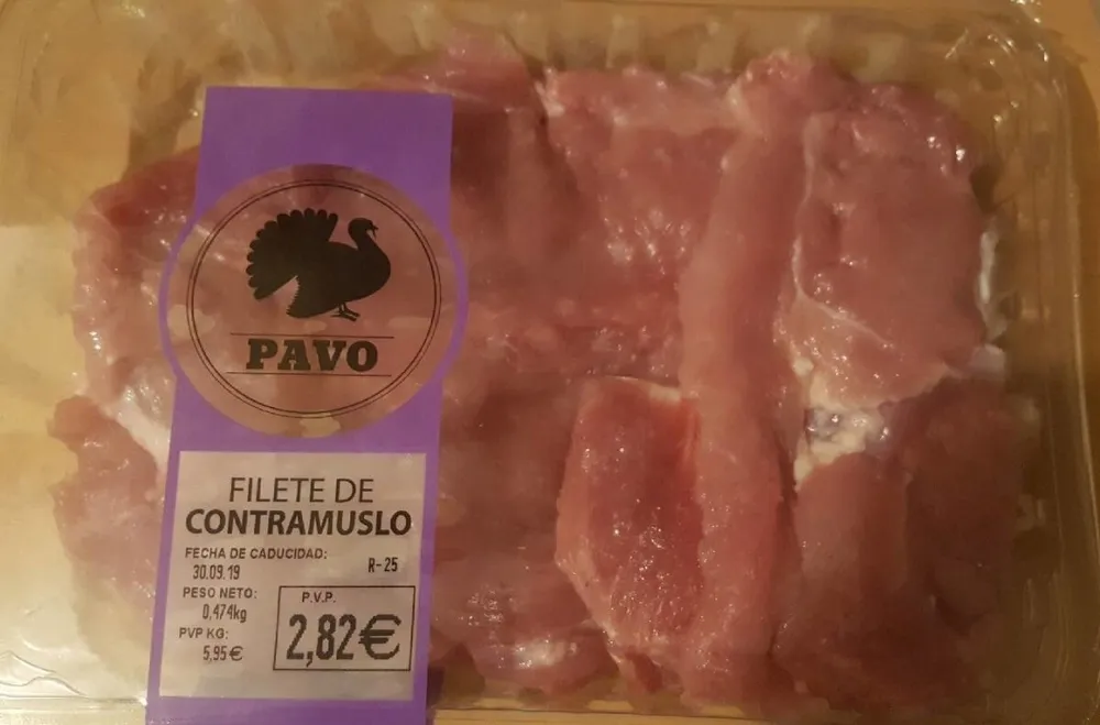Filete de contramuslo de pavo