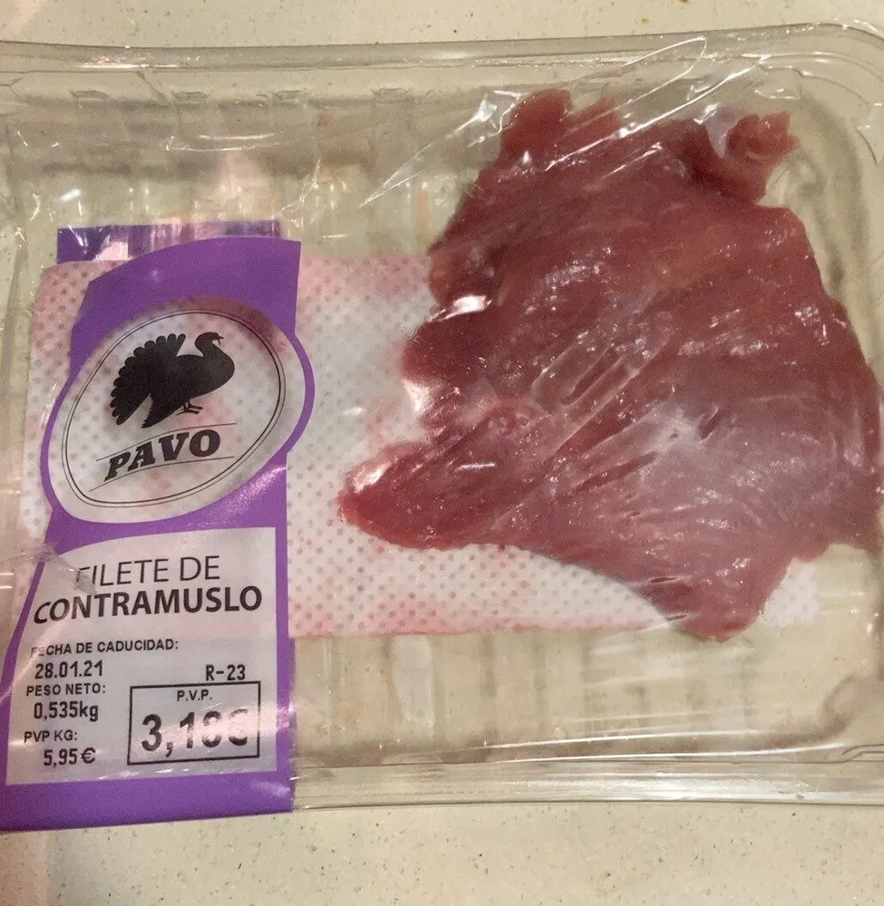 Contramuslo de pavo