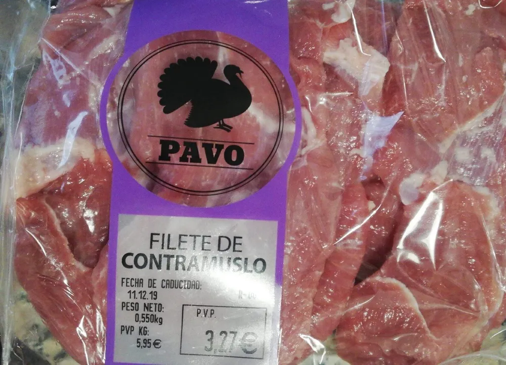 Filete de contramuslo de pavo