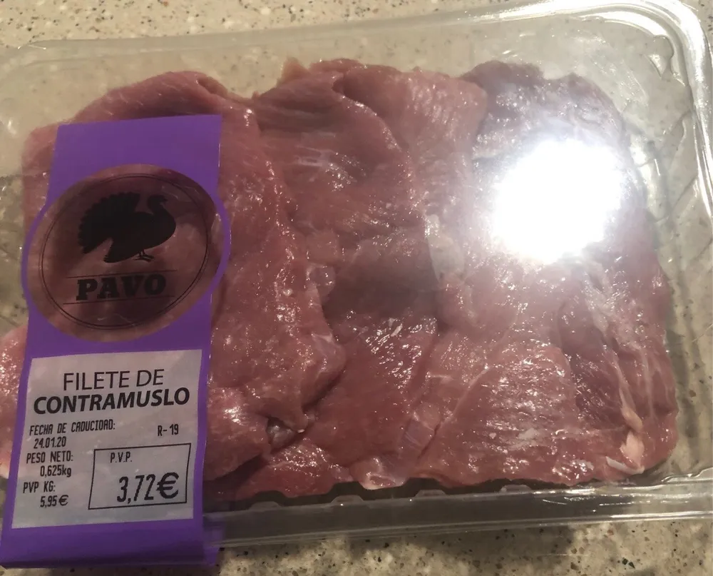 Filete de contra muslo pavo