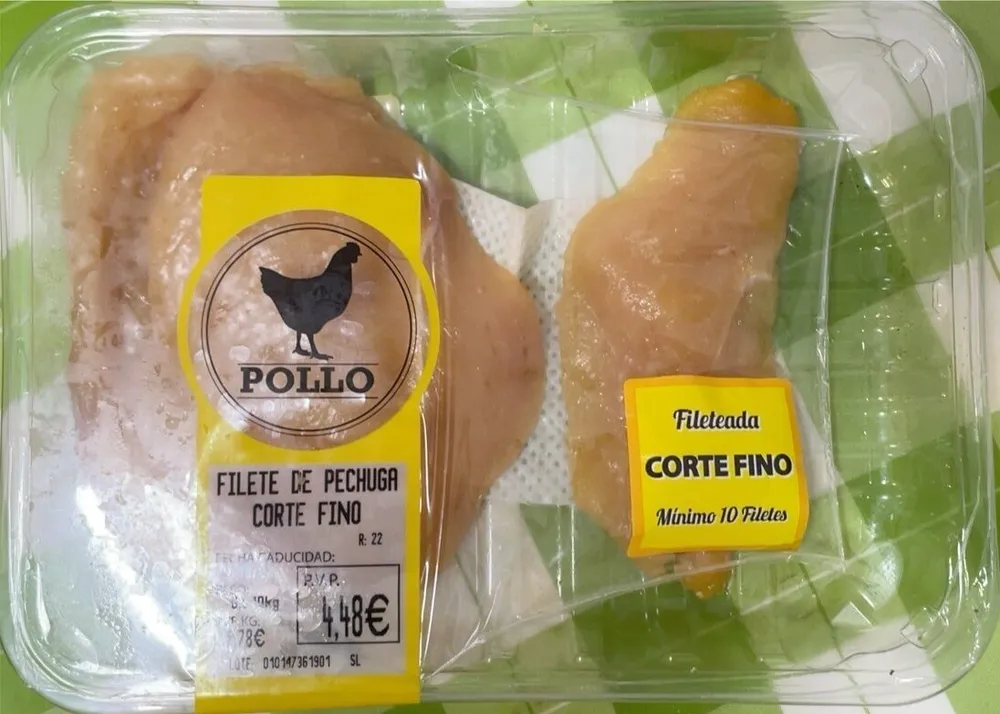 Filete de pechuga corte fino