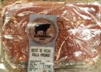 Bistec de vacuno ajillo marinado
