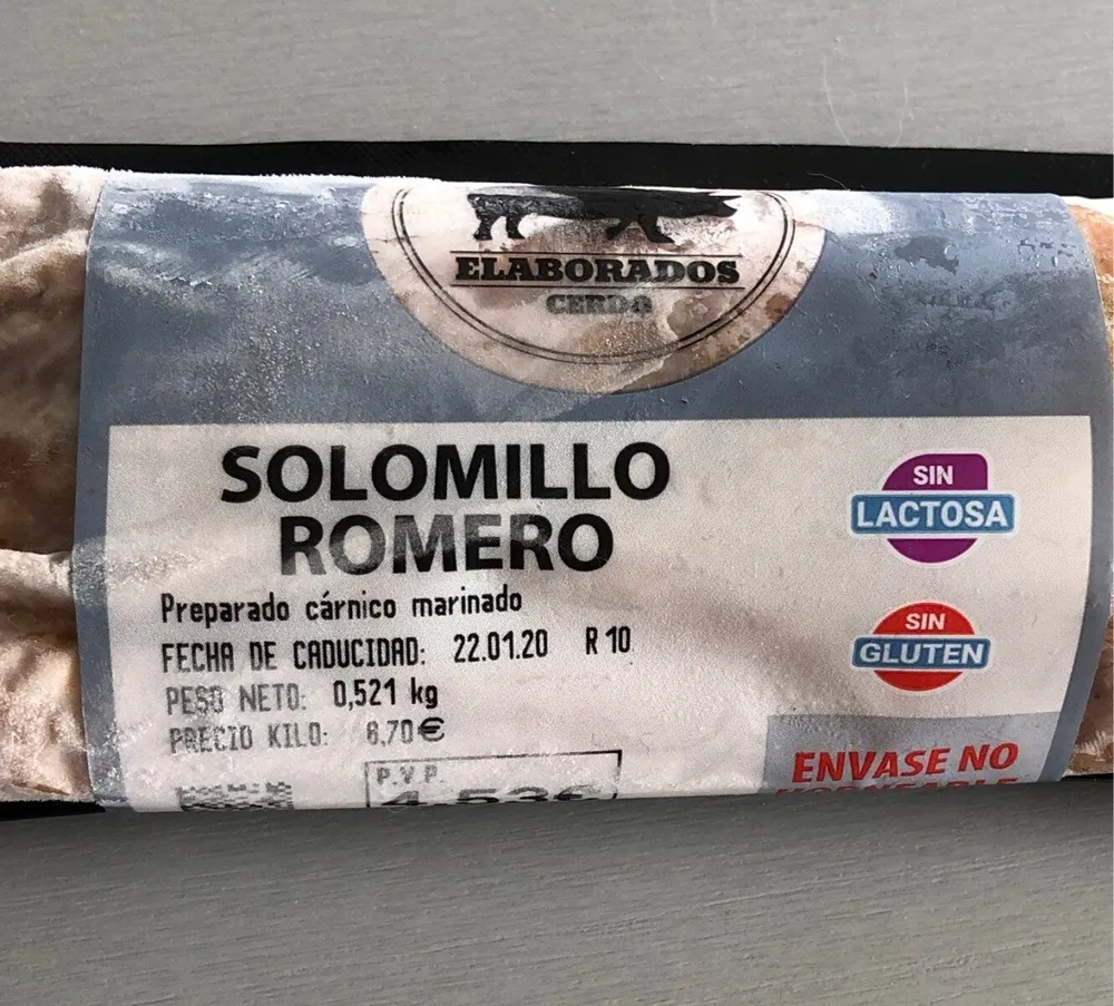 Solomillo romero