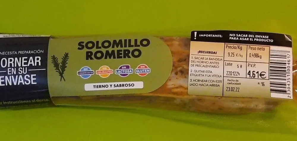 Solomillo Romero