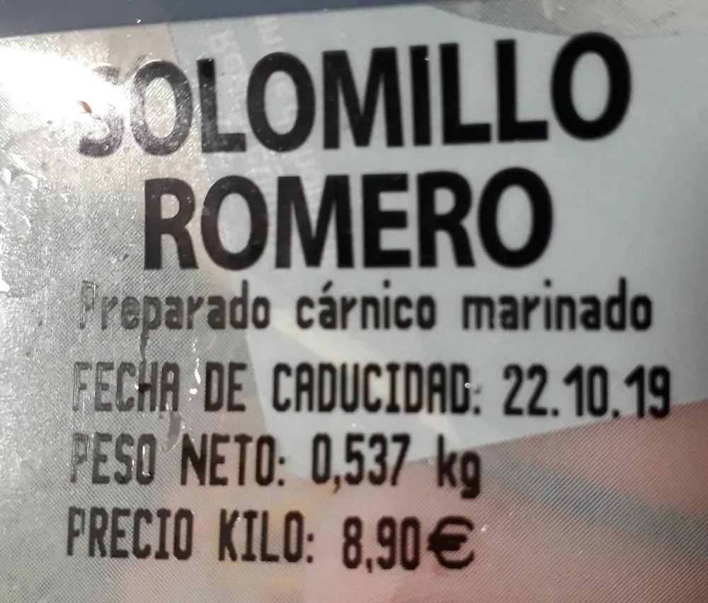 Solomillo Romero