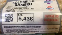 Solomillo cerdo marinado romero