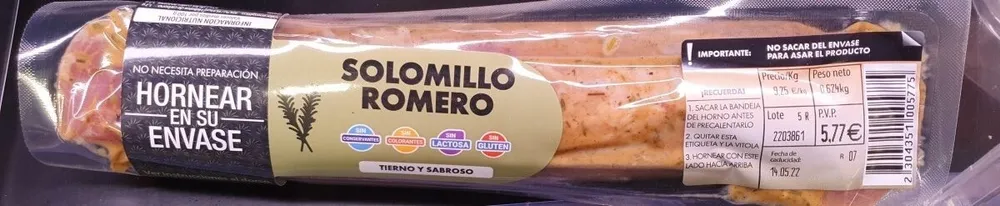 Solomillo Romero