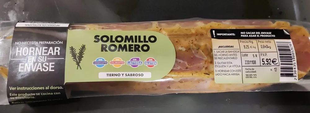 Solomillo romero
