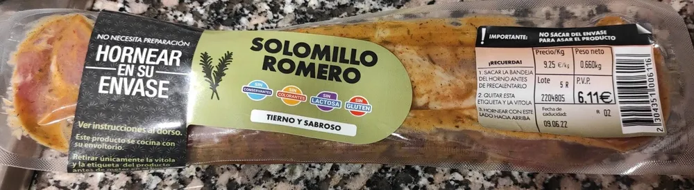 Solomillo romero