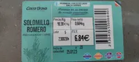 Solomillo de cerdo marinado romero