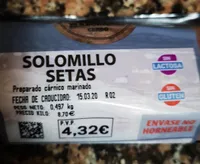 Solomillo setas