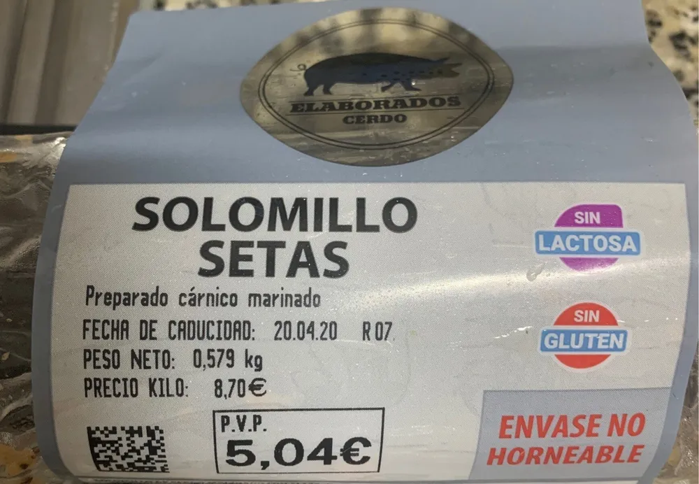 Solomillo setas