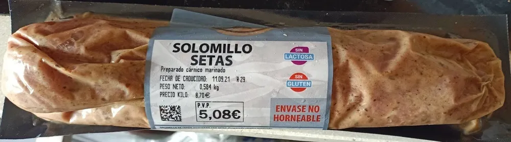 Solomillo Setas