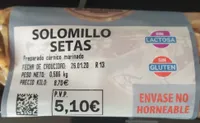 Solomillo setas