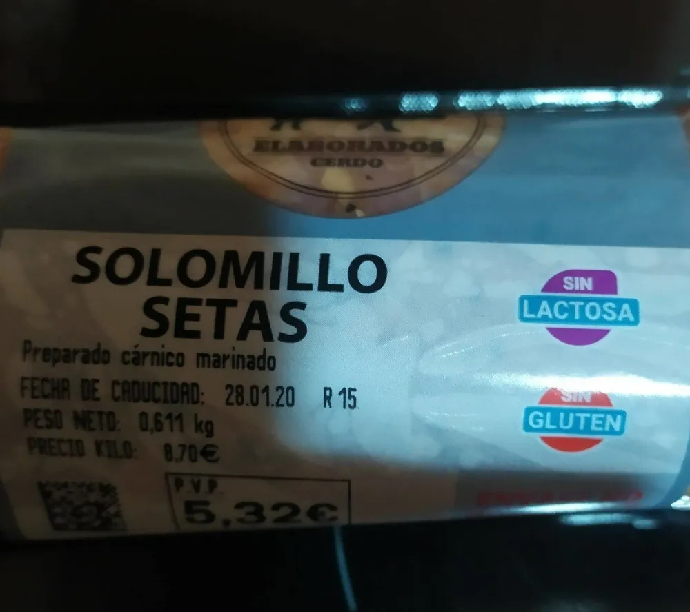 Solomillo setas