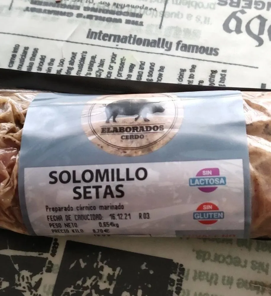 Solomillo setas