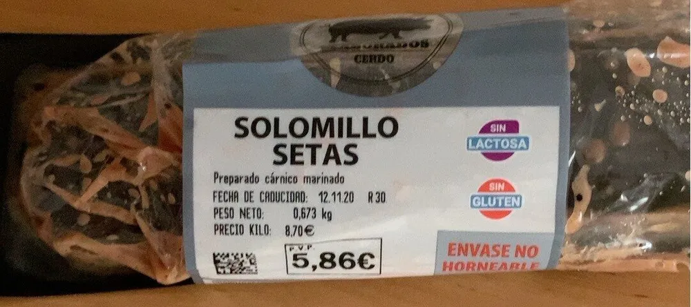 Solomillo setas