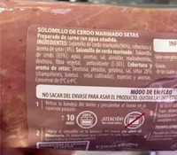 Solomillo Setas