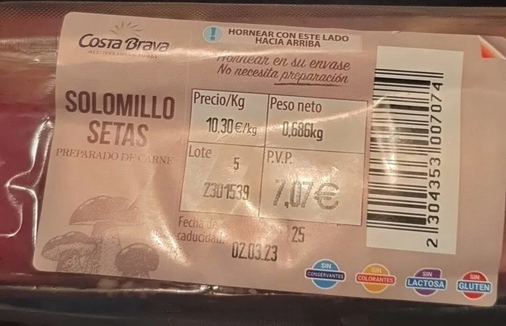 Solomillo setas