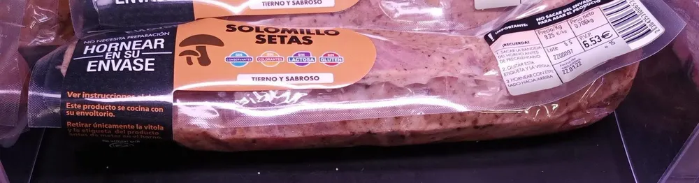 Solomillo setas