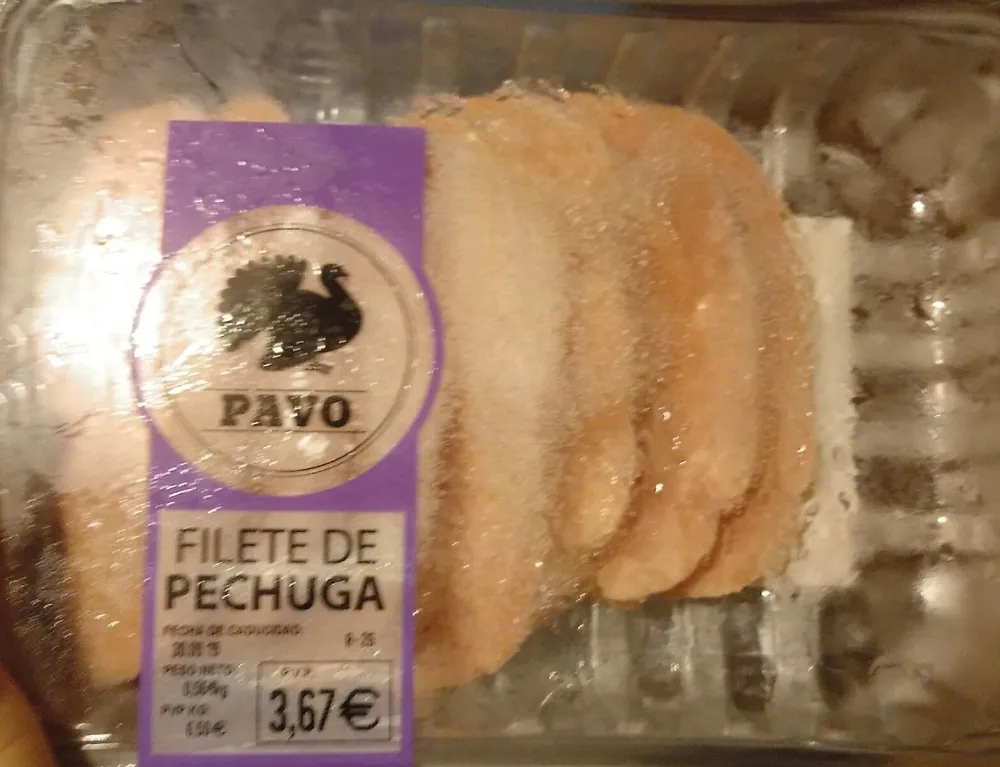 Filete de pechuga de pavo