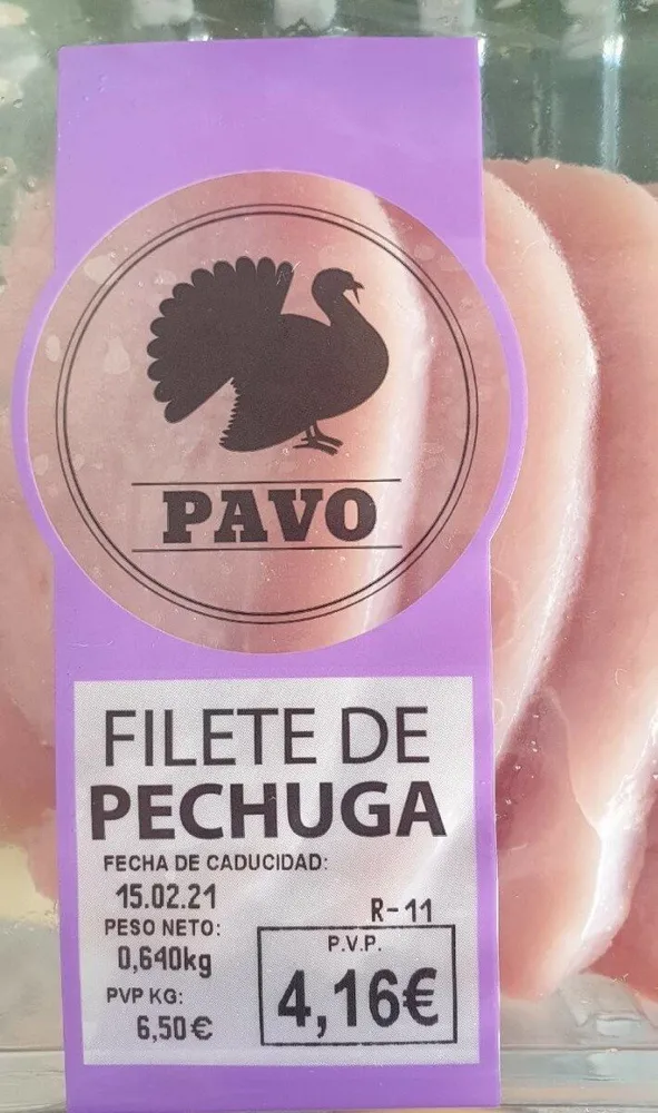 Filete de pechuga de pavo