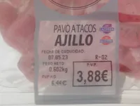Pavo a tacos al ajillo