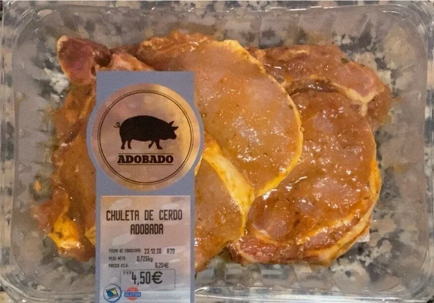 Chuleta de cerdo adobada