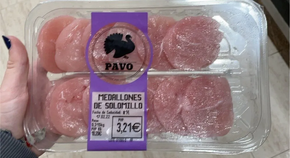 Medallones de solomillo de pavo