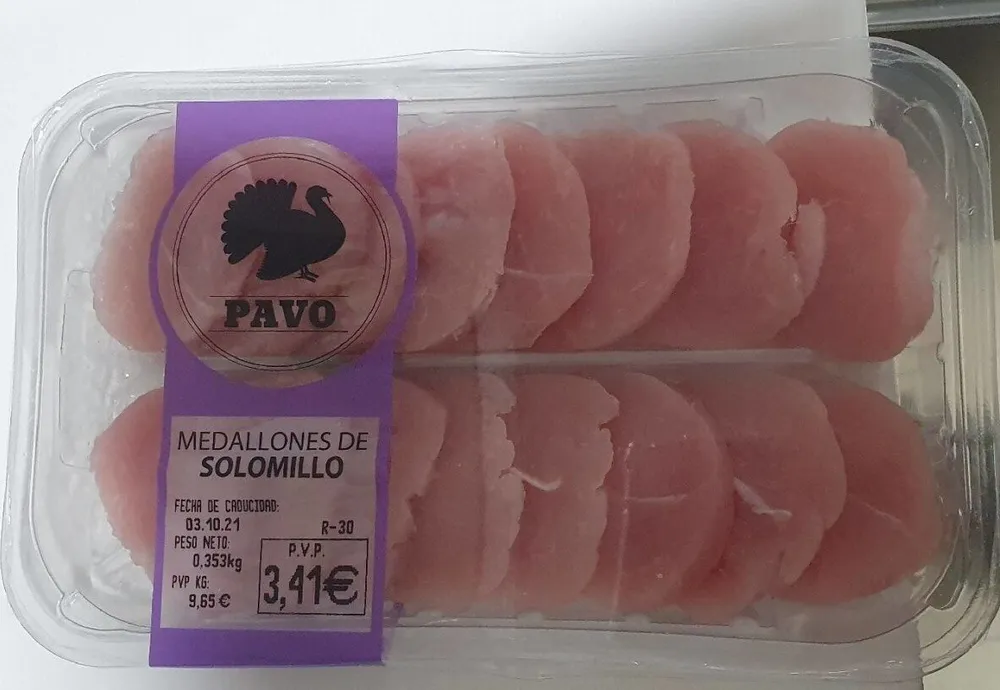 MEDALLONES DE SOLOMILLO DE PAVO