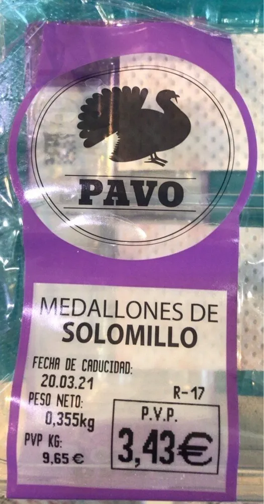 Medallones de solomillo de pavo