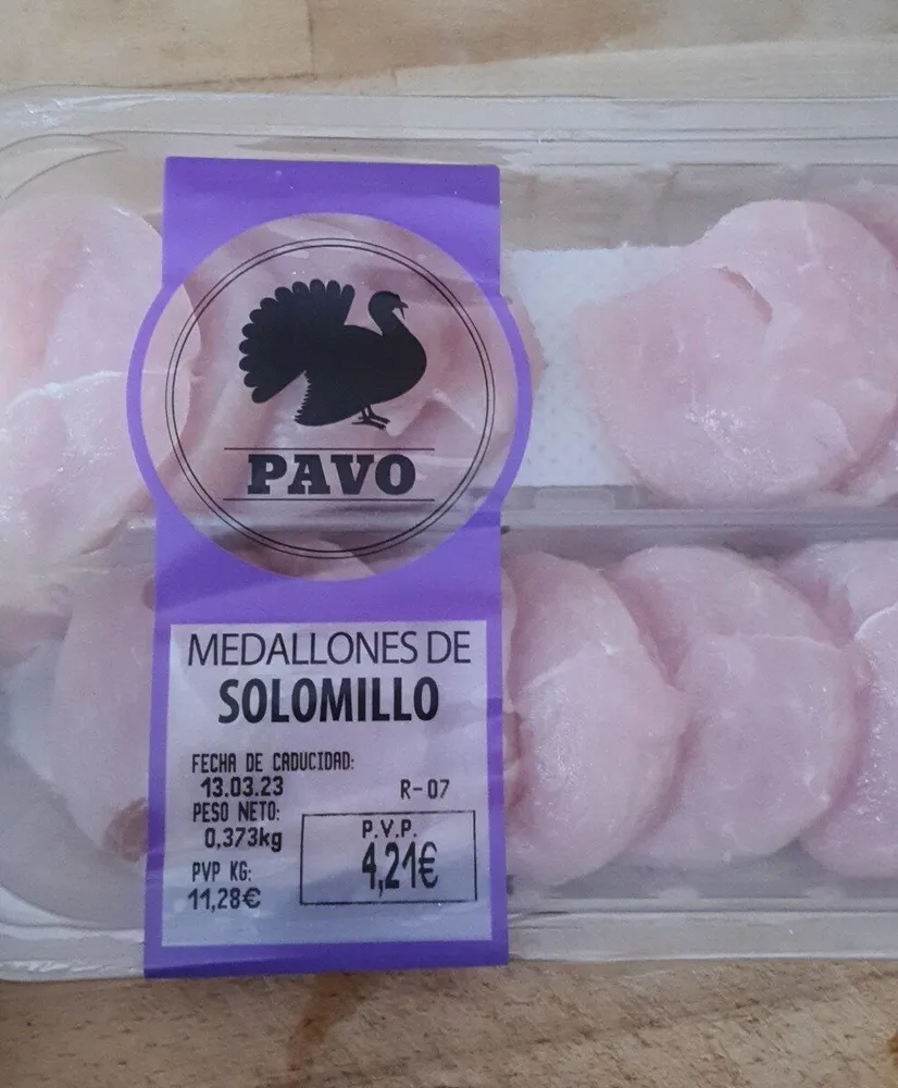 MEDALLONES DE SOLOMILLO PAVO
