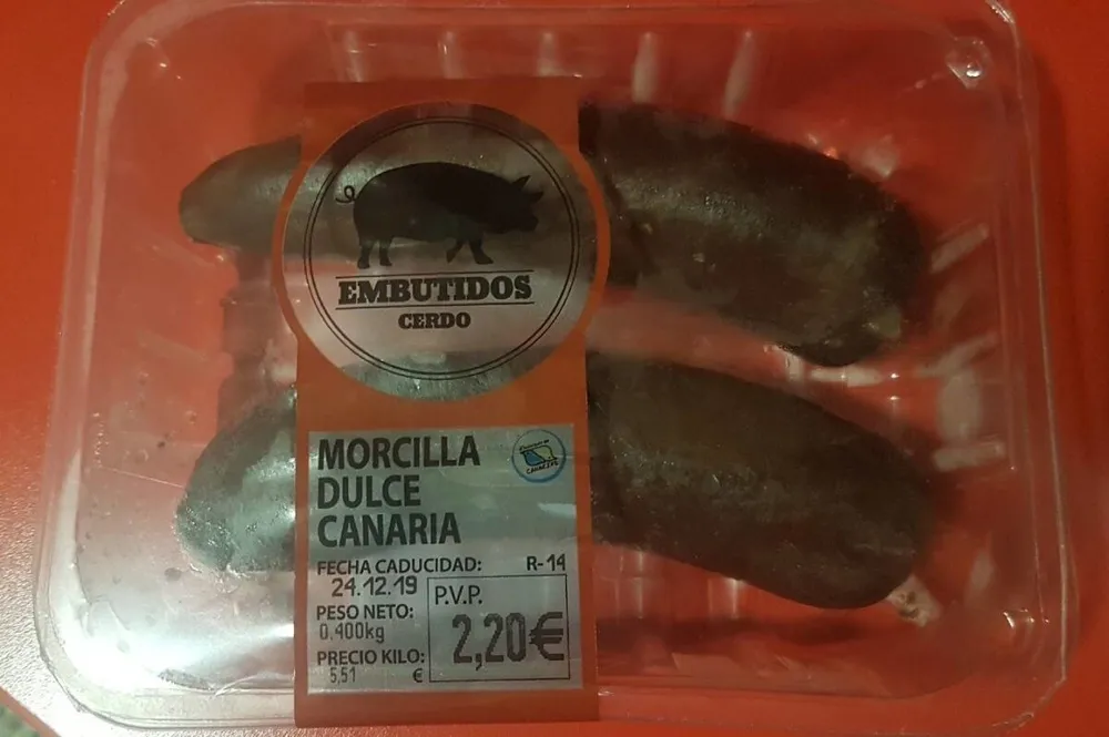 Morcilla dulce Canaria