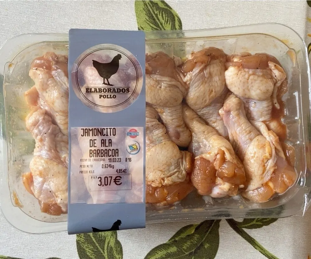 Jamoncito de ala barbacoa